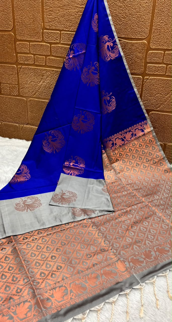 Kanchipuram Elite Silk Grand Motif Weaved Border Saree